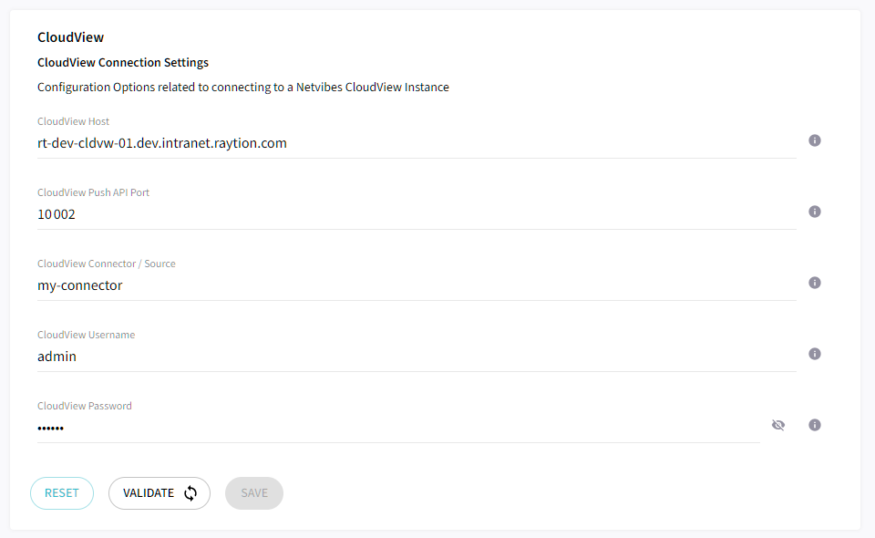 cloudview config instance