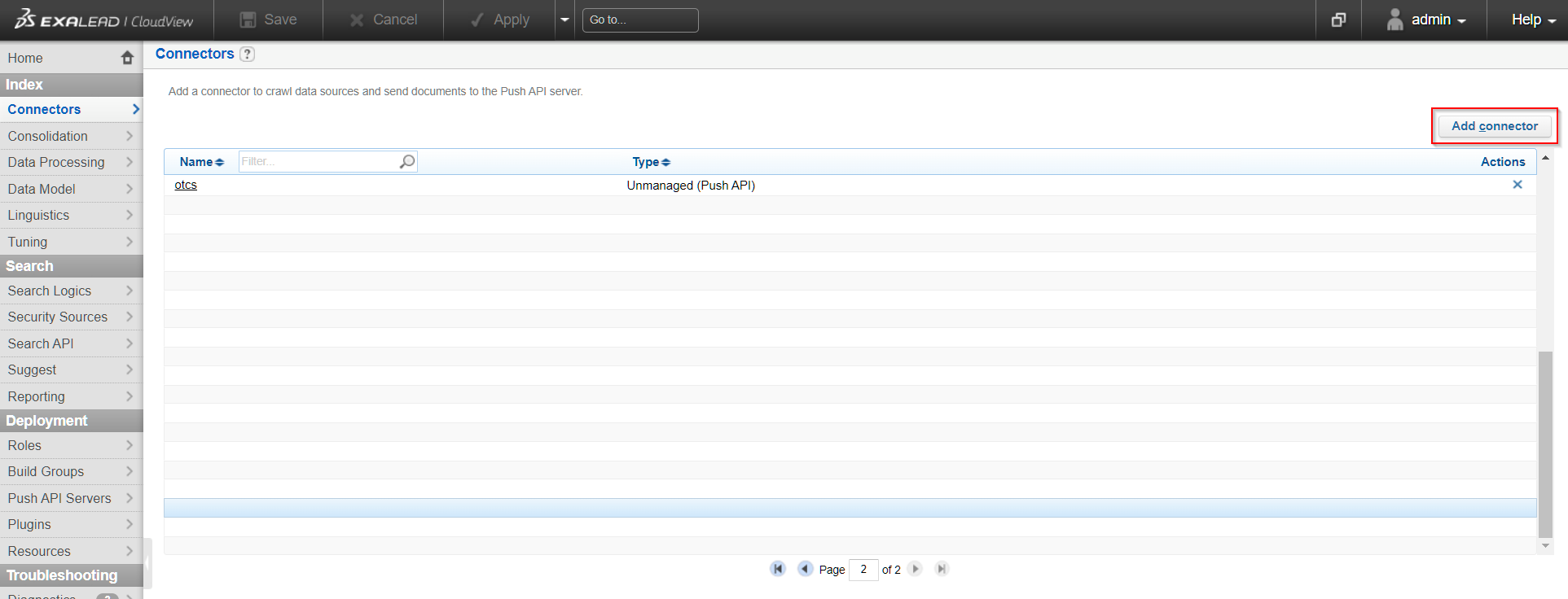 cloudview setup connector add